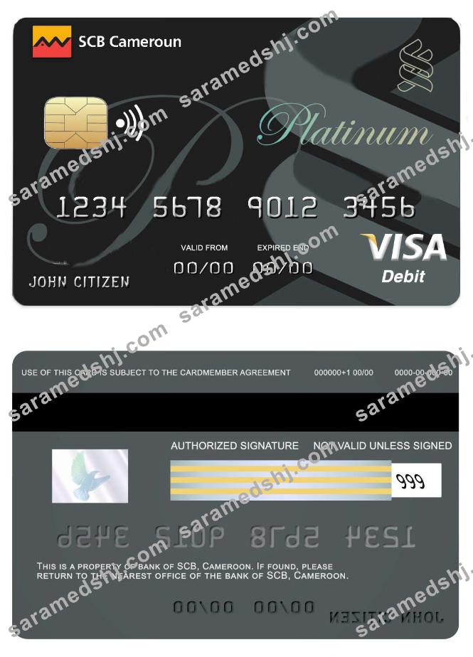 Cameroon SCB bank visa card